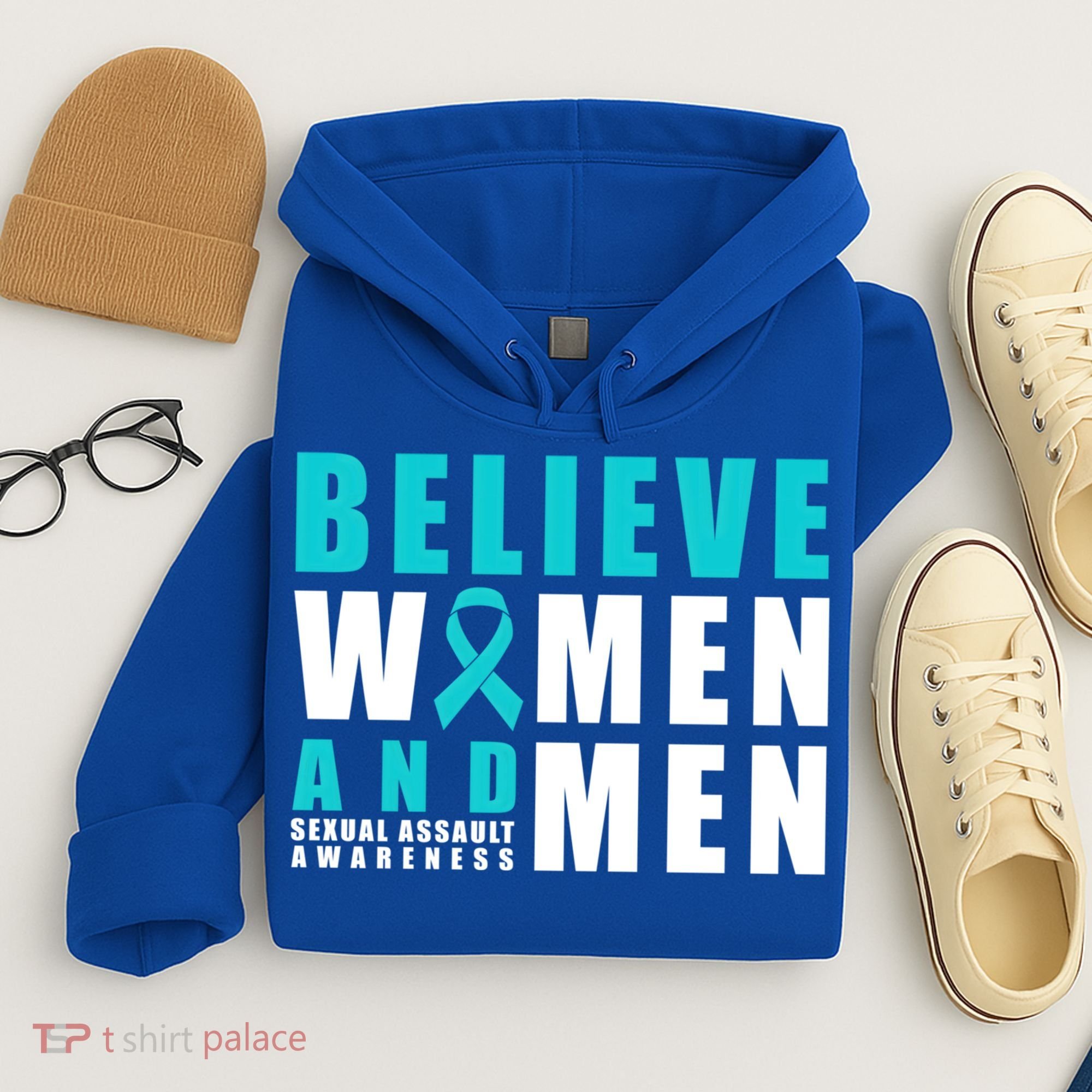 Belive And Sexual Assault Awareness Ribbon Gift Hoodie