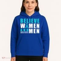 Belive And Sexual Assault Awareness Ribbon Gift Hoodie thumb 5