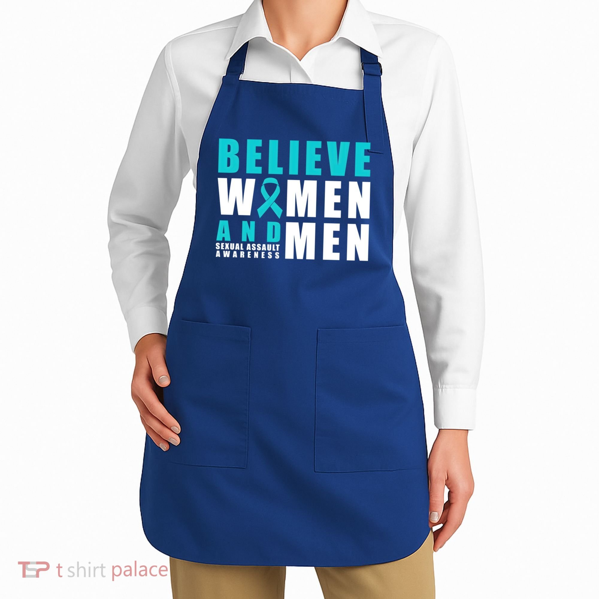 Belive And Sexual Assault Awareness Ribbon Gift Apron