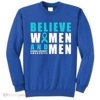 Belive And Sexual Assault Awareness Ribbon Gift Sweatshirt thumb 0