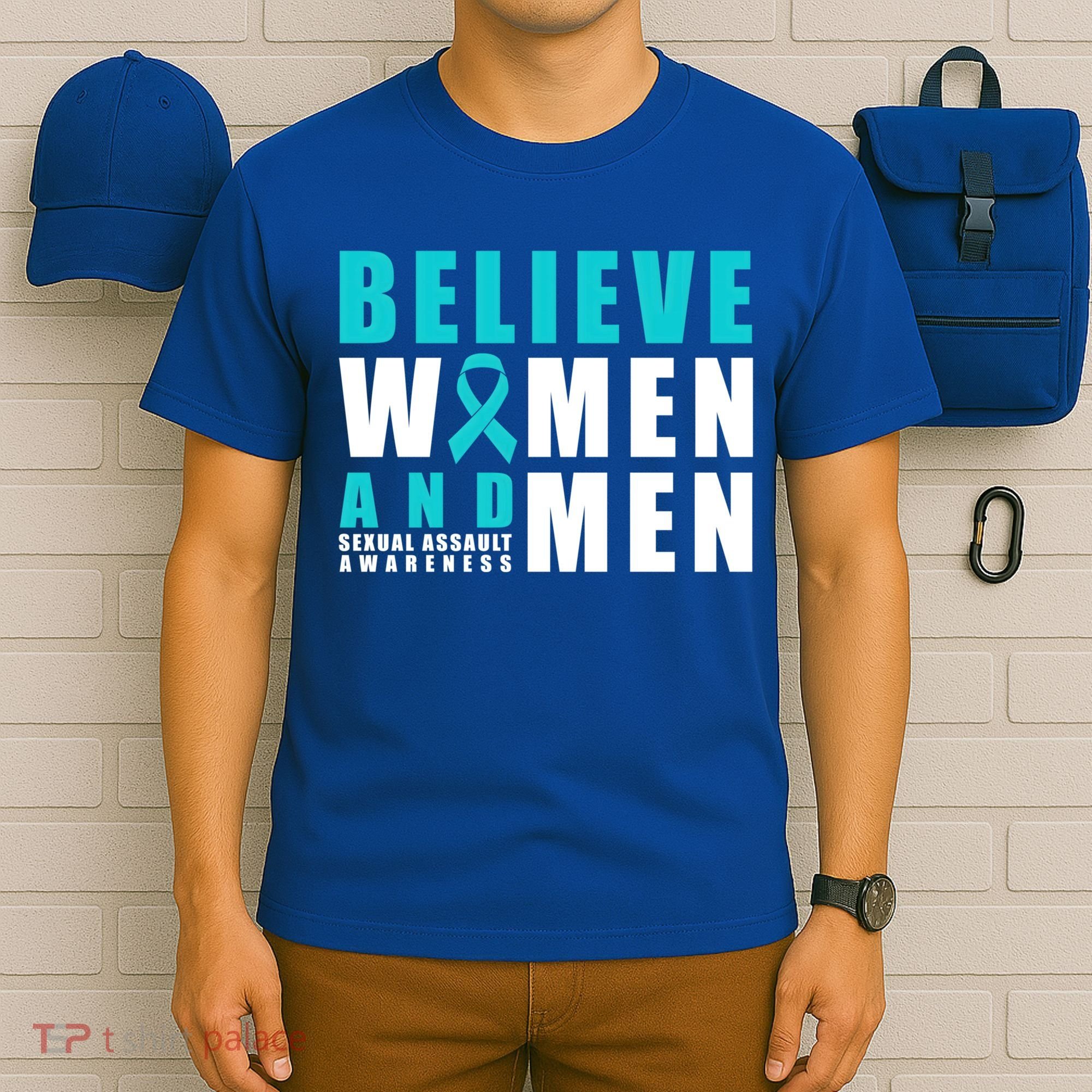 Belive And Sexual Assault Awareness Ribbon Gift T-Shirt