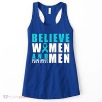 Belive And Sexual Assault Awareness Ribbon Gift Women's Tank Top thumb 0