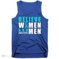 Belive And Sexual Assault Awareness Ribbon Gift Tank Top thumb 0