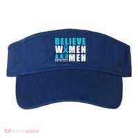 Belive And Sexual Assault Awareness Ribbon Gift Visor thumb 0