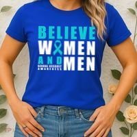Belive And Sexual Assault Awareness Ribbon Gift Women's T-Shirt thumb 2