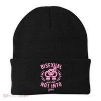 Bisexual And Still Not Into You Cute Bi Pride Flag Quotes Funny Gift Beanie thumb 0