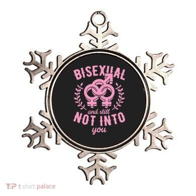 Bisexual And Still Not Into You Cute Bi Pride Flag Quotes Funny Gift Ornament