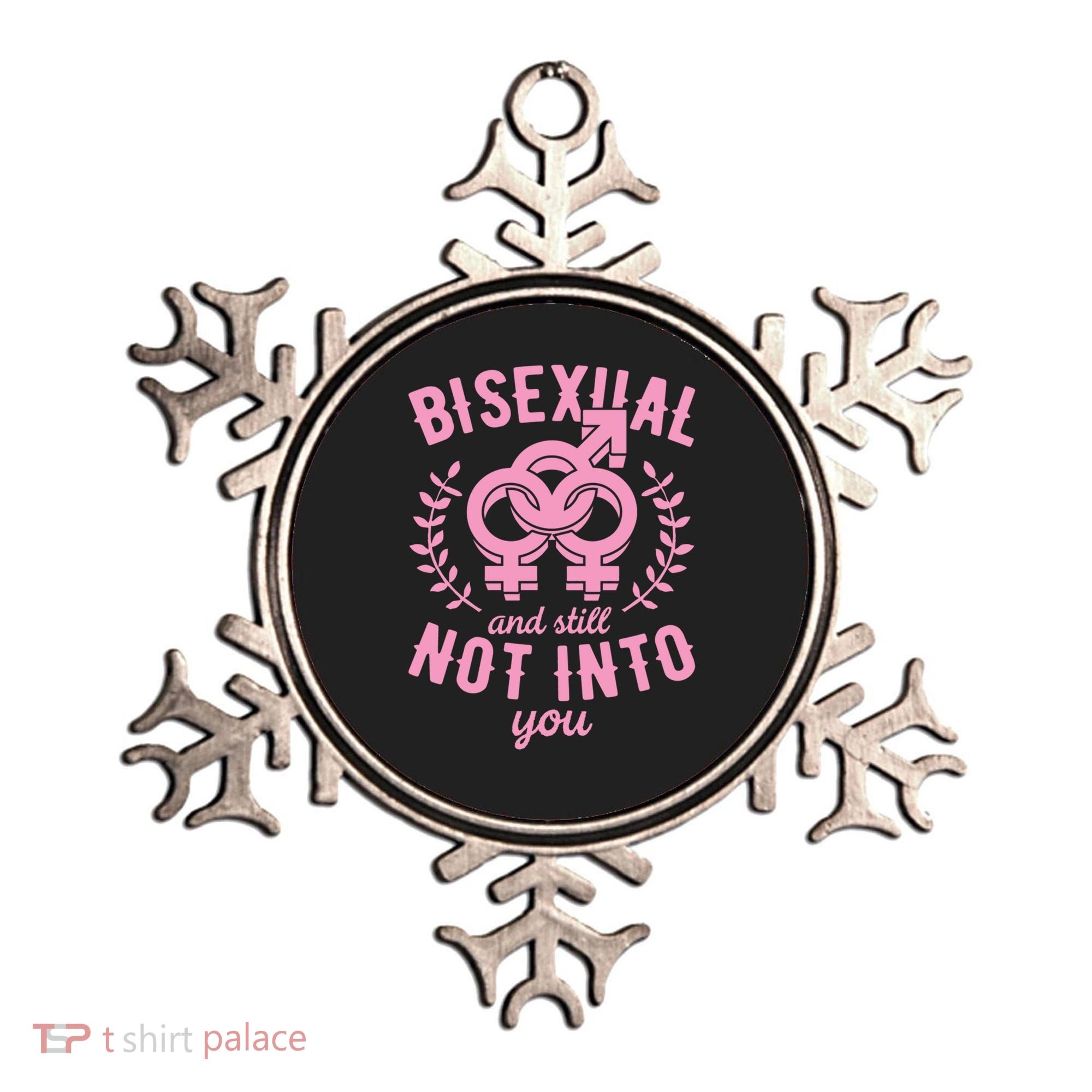 Bisexual And Still Not Into You Cute Bi Pride Flag Quotes Funny Gift Ornament