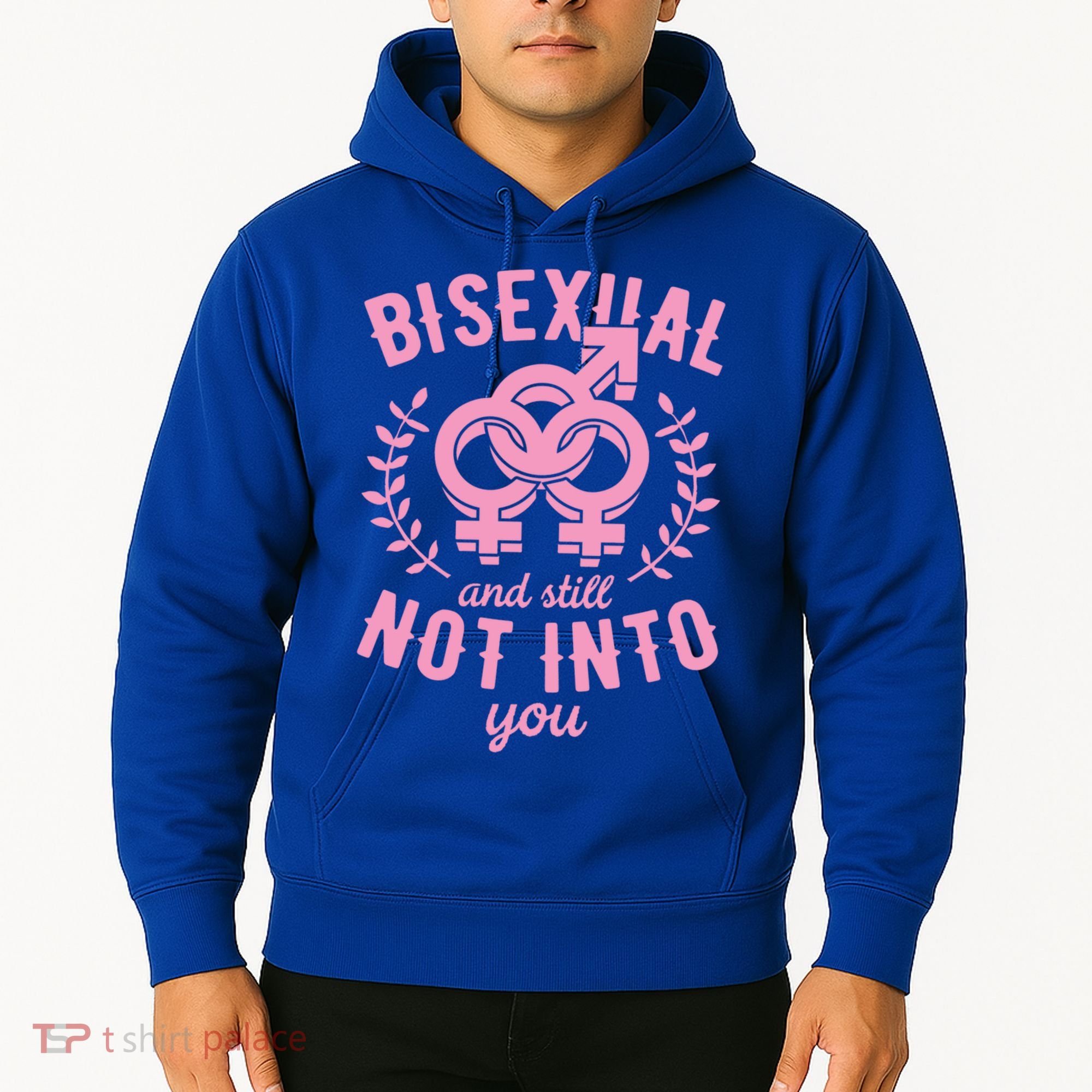 Bisexual And Still Not Into You Cute Bi Pride Flag Quotes Funny Gift Hoodie
