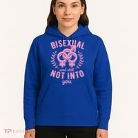 Bisexual And Still Not Into You Cute Bi Pride Flag Quotes Funny Gift Hoodie thumb 5
