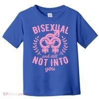Bisexual And Still Not Into You Cute Bi Pride Flag Quotes Funny Gift Toddler T-Shirt thumb 0