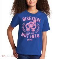 Bisexual And Still Not Into You Cute Bi Pride Flag Quotes Funny Gift Kids T-Shirt thumb 2