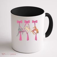 Bow Aerial Silks Cat Aerial Aerialist Yoga Hammock Cat Mom Coffee Mug thumb 1