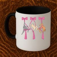 Bow Aerial Silks Cat Aerial Aerialist Yoga Hammock Cat Mom Coffee Mug thumb 2