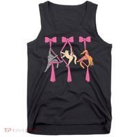 Bow Aerial Silks Cat Aerial Aerialist Yoga Hammock Cat Mom Tank Top thumb 0