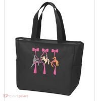 Bow Aerial Silks Cat Aerial Aerialist Yoga Hammock Cat Mom Tote Bag thumb 3