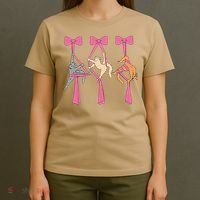 Bow Aerial Silks Cat Aerial Aerialist Yoga Hammock Cat Mom T-Shirt thumb 4