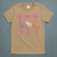 Bow Aerial Silks Cat Aerial Aerialist Yoga Hammock Cat Mom T-Shirt thumb 5