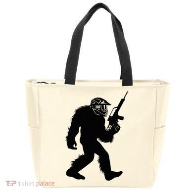 Bigfoot Airsoft Sasquatch Airsofting Apparel Tote Bag