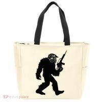Bigfoot Airsoft Sasquatch Airsofting Apparel Tote Bag thumb 0