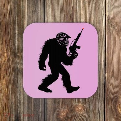 Bigfoot Airsoft Sasquatch Airsofting Apparel Coaster