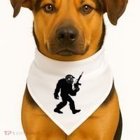 Bigfoot Airsoft Sasquatch Airsofting Apparel USA-Made Doggie Bandana thumb 1
