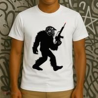 Bigfoot Airsoft Sasquatch Airsofting Apparel T-Shirt thumb 3