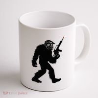 Bigfoot Airsoft Sasquatch Airsofting Apparel Coffee Mug thumb 1