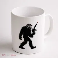 Bigfoot Airsoft Sasquatch Airsofting Apparel Coffee Mug thumb 1