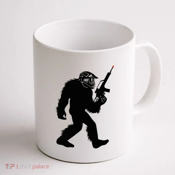 Bigfoot Airsoft Sasquatch Airsofting Apparel Coffee Mug