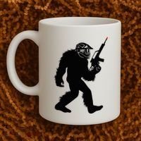 Bigfoot Airsoft Sasquatch Airsofting Apparel Coffee Mug thumb 2