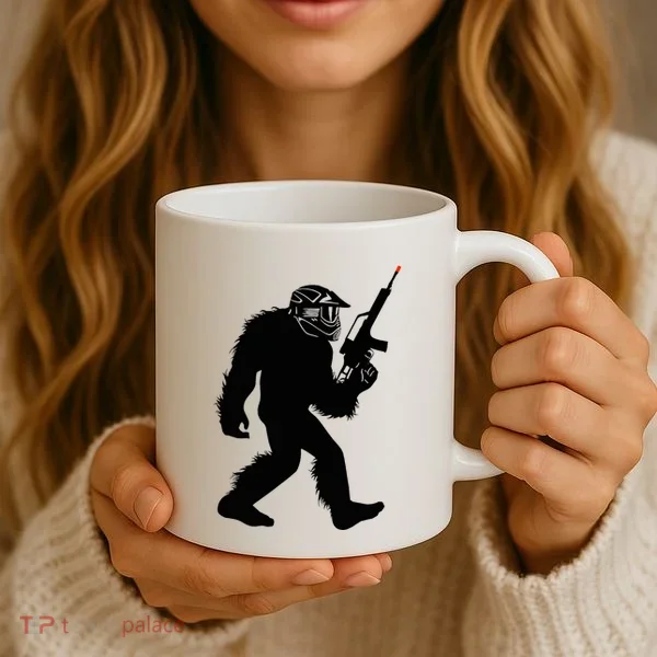 Bigfoot Airsoft Sasquatch Airsofting Apparel Coffee Mug