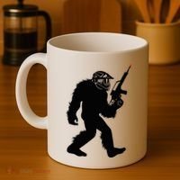 Bigfoot Airsoft Sasquatch Airsofting Apparel Coffee Mug thumb 4