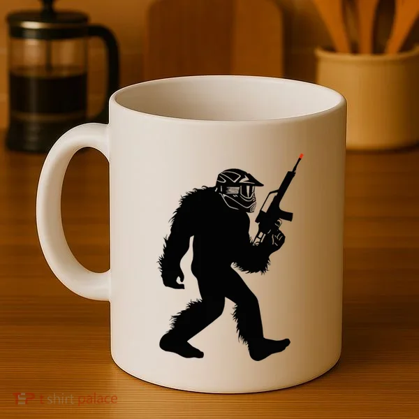 Bigfoot Airsoft Sasquatch Airsofting Apparel Coffee Mug