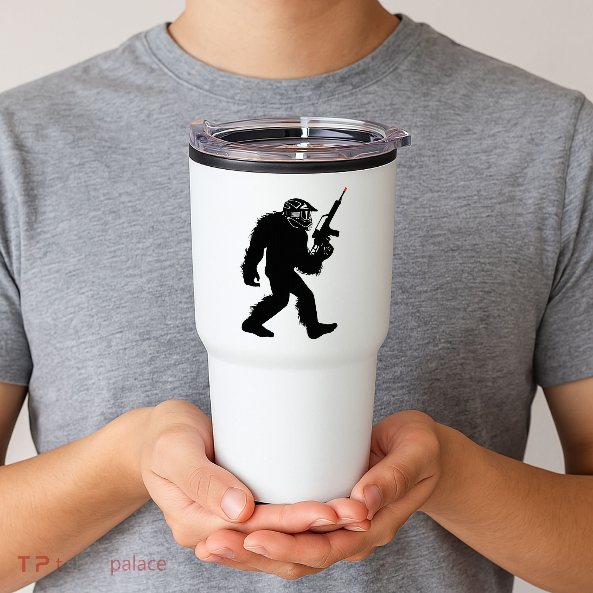 Bigfoot Airsoft Sasquatch Airsofting Apparel Tumbler