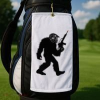 Bigfoot Airsoft Sasquatch Airsofting Apparel Golf Towel thumb 2