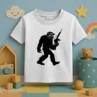 Bigfoot Airsoft Sasquatch Airsofting Apparel Toddler T-Shirt thumb 3