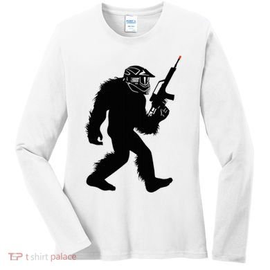 Bigfoot Airsoft Sasquatch Airsofting Apparel Women's Long Sleeve Shirt