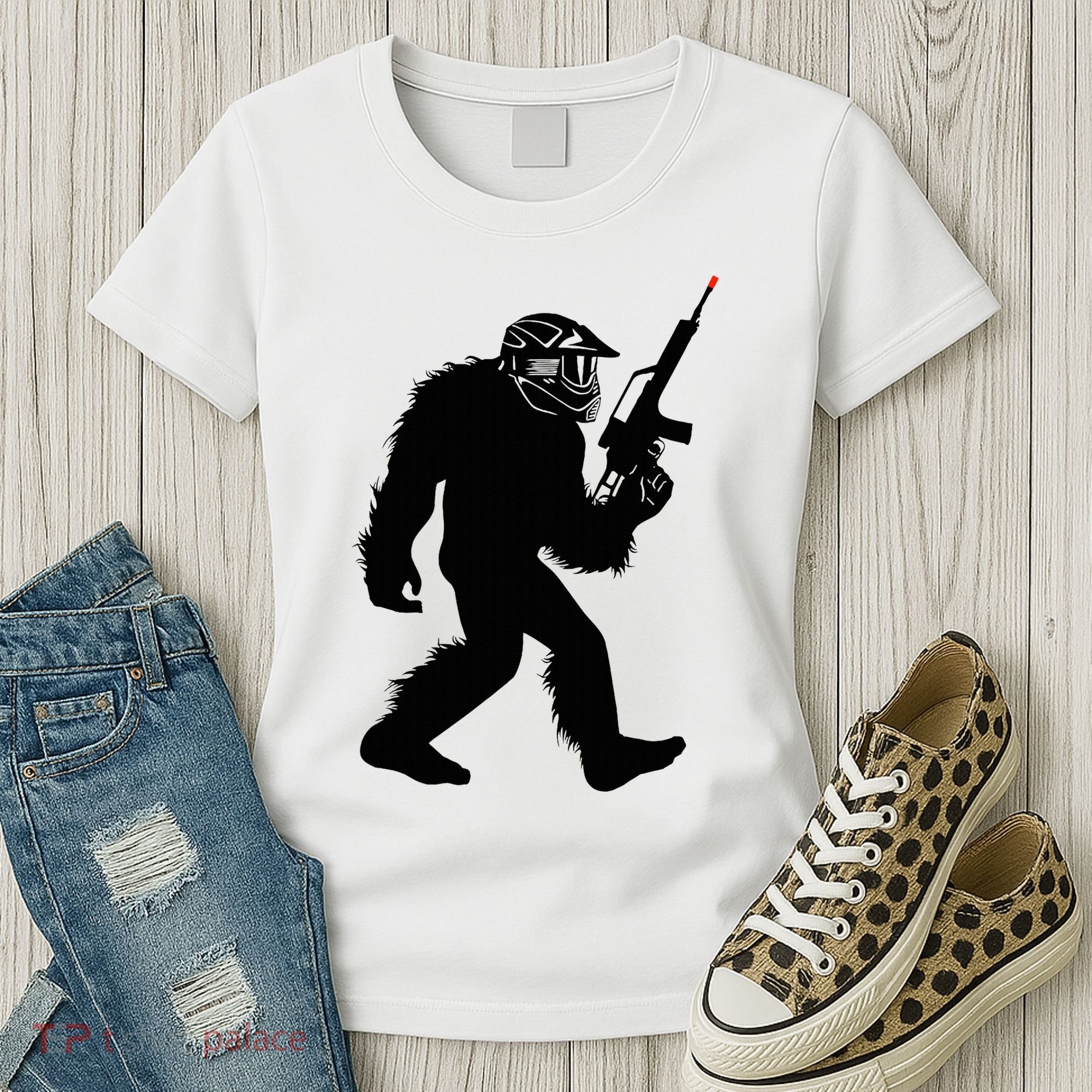 Bigfoot Airsoft Sasquatch Airsofting Apparel Women's T-Shirt