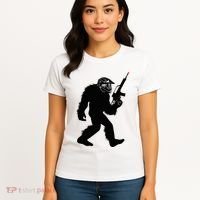 Bigfoot Airsoft Sasquatch Airsofting Apparel Women's T-Shirt thumb 4