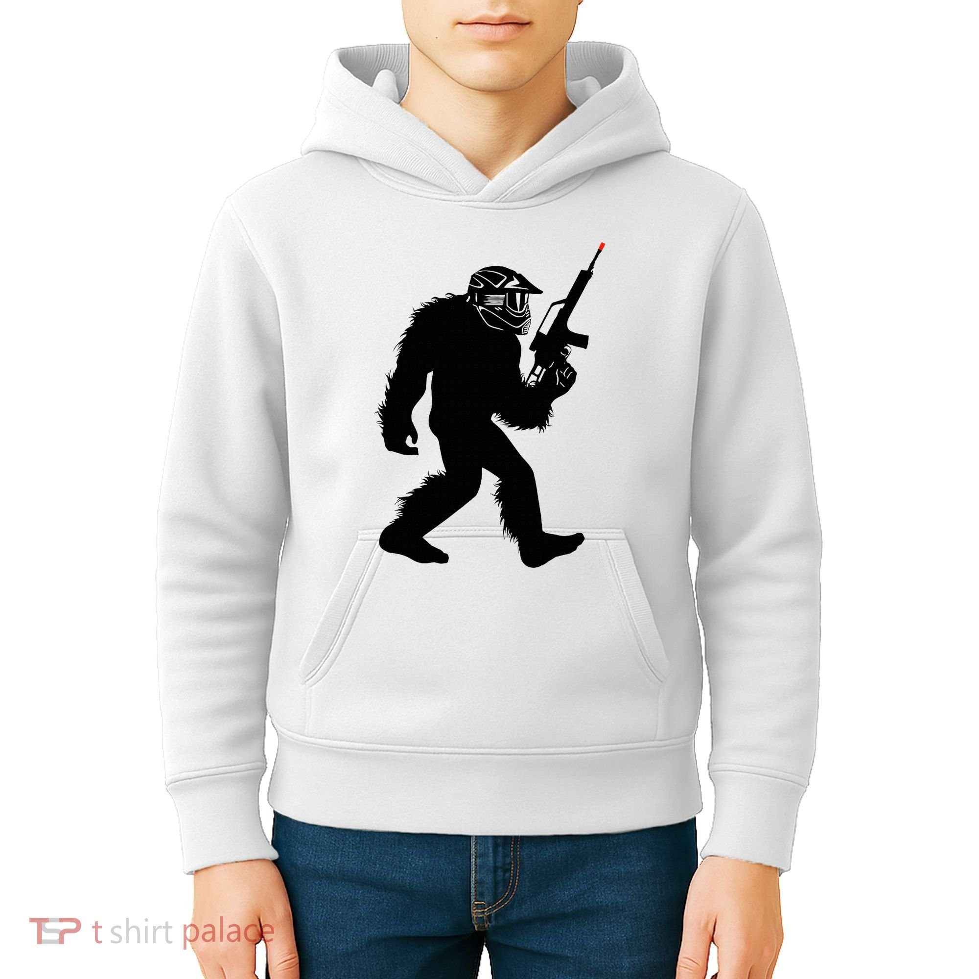 Bigfoot Airsoft Sasquatch Airsofting Apparel Kids Hoodie