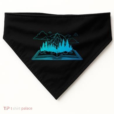 Bookish Adventure Storytelling Imagination Fiction Bookworm Gift USA-Made Doggie Bandana