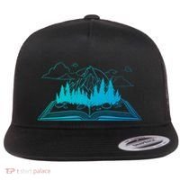Bookish Adventure Storytelling Imagination Fiction Bookworm Gift Flat Bill Trucker Hat thumb 0