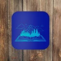 Bookish Adventure Storytelling Imagination Fiction Bookworm Gift Coaster thumb 0