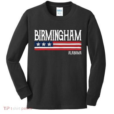 Birmingham Alabama Souvenir Gift Kids Long Sleeve Shirt
