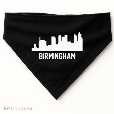 Birmingham Alabama Skyline Cityscape USA-Made Doggie Bandana
