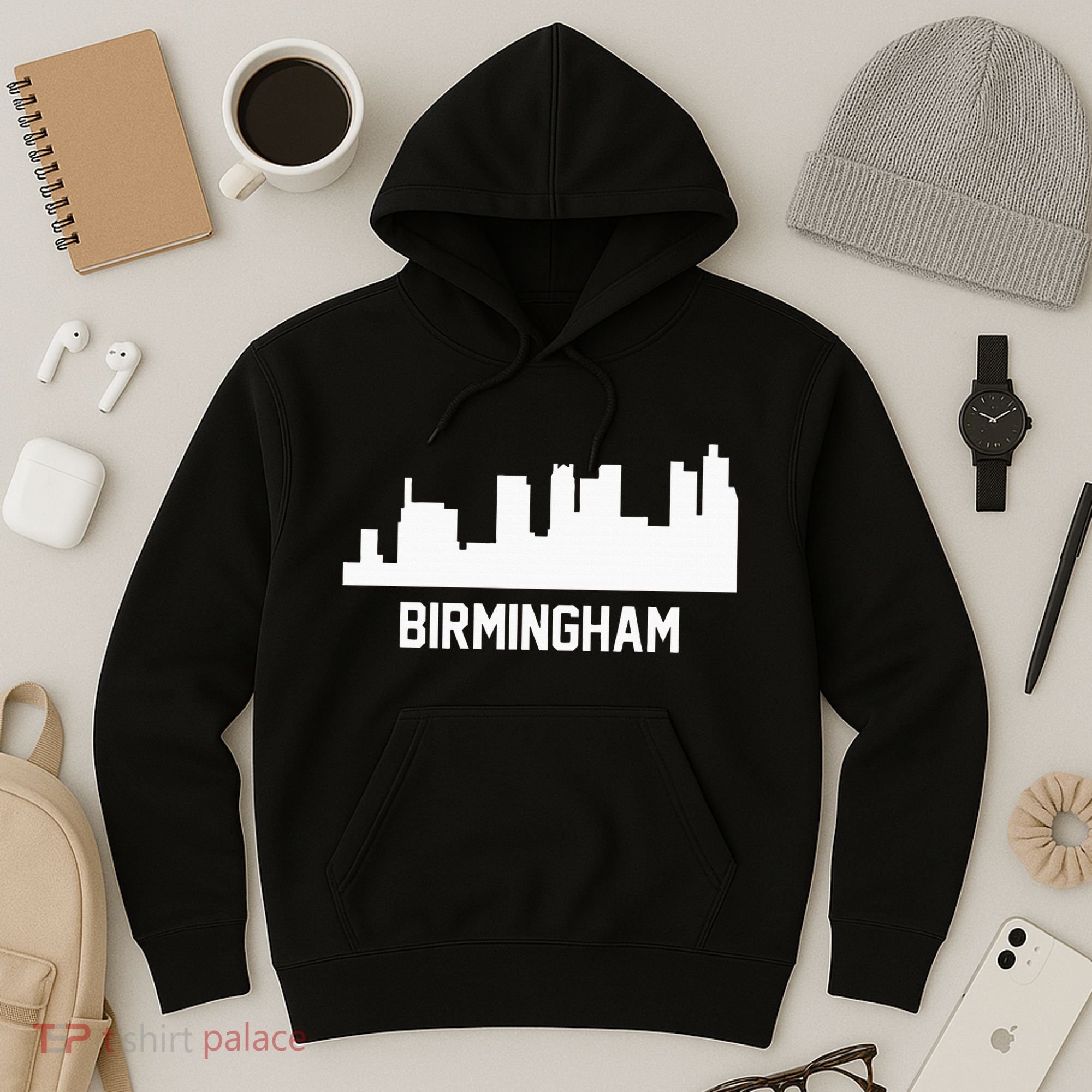 Birmingham Alabama Skyline Cityscape Hoodie