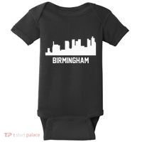 Birmingham Alabama Skyline Cityscape Baby Bodysuit thumb 0