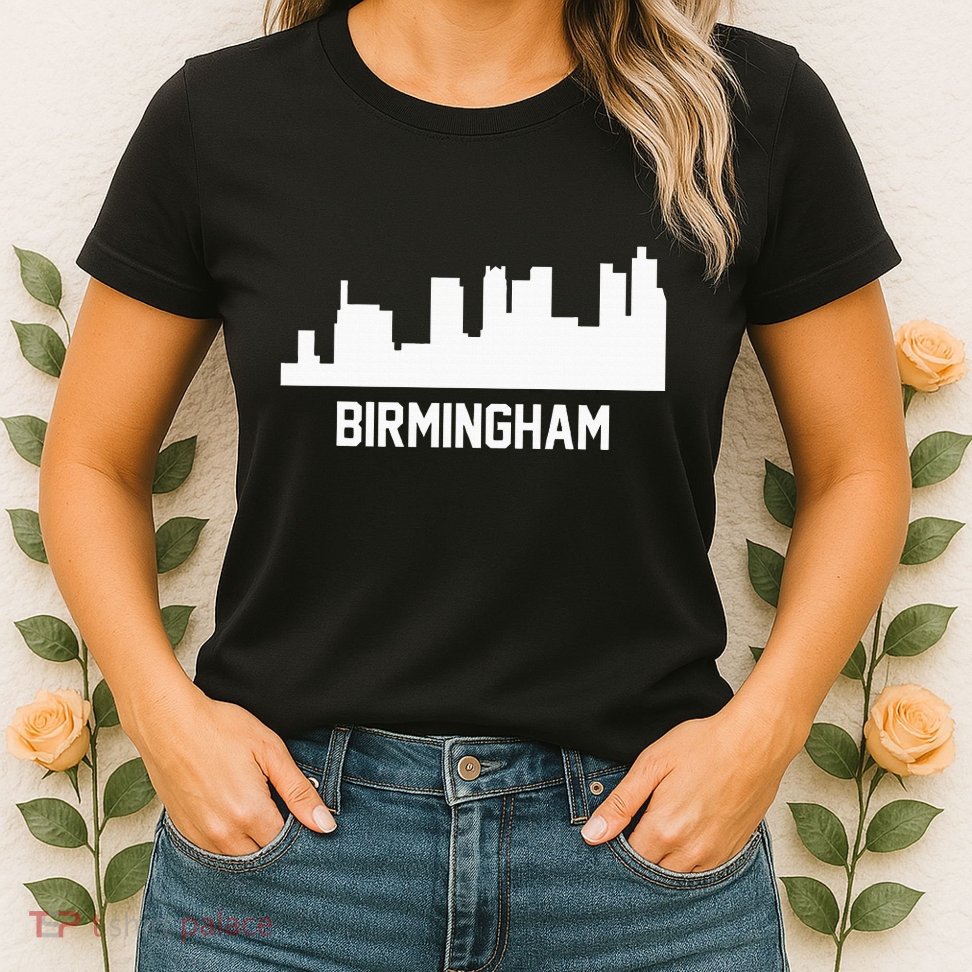 Birmingham Alabama Skyline Cityscape Women's T-Shirt