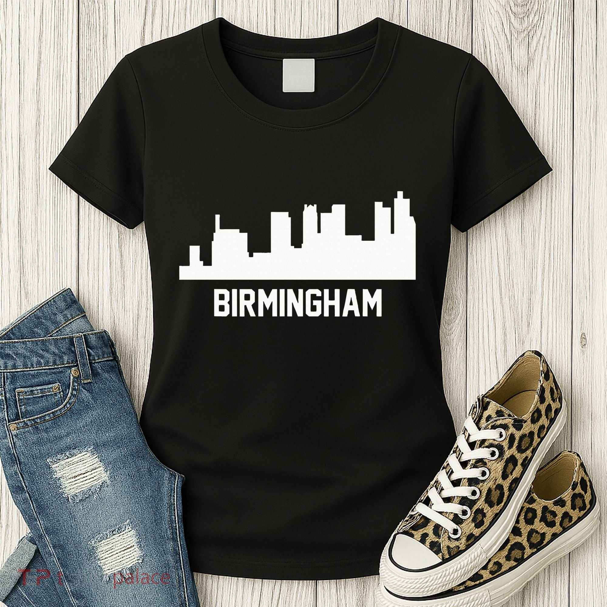 Birmingham Alabama Skyline Cityscape Women's T-Shirt